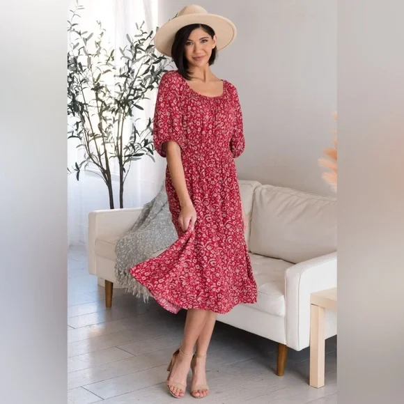 NeeSees' Dresses | Dresses | Nwt Neesees Dresses Abbygail Peasant Dress  Medium | Poshmark
